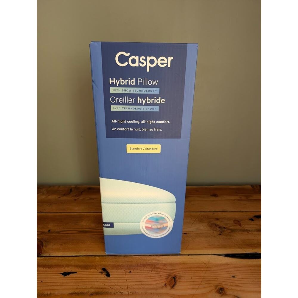 CASPER Cooling Hybrid Snow Pillow - Standard Size - White
